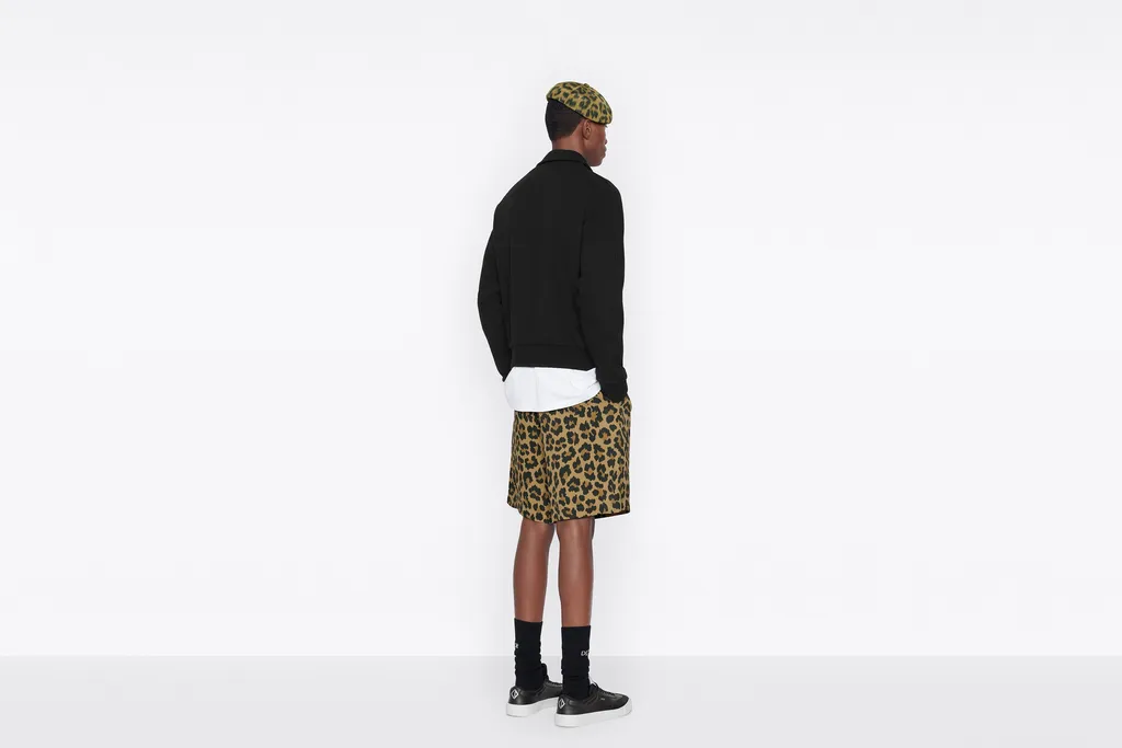 Leopard Printed Bermuda Shorts