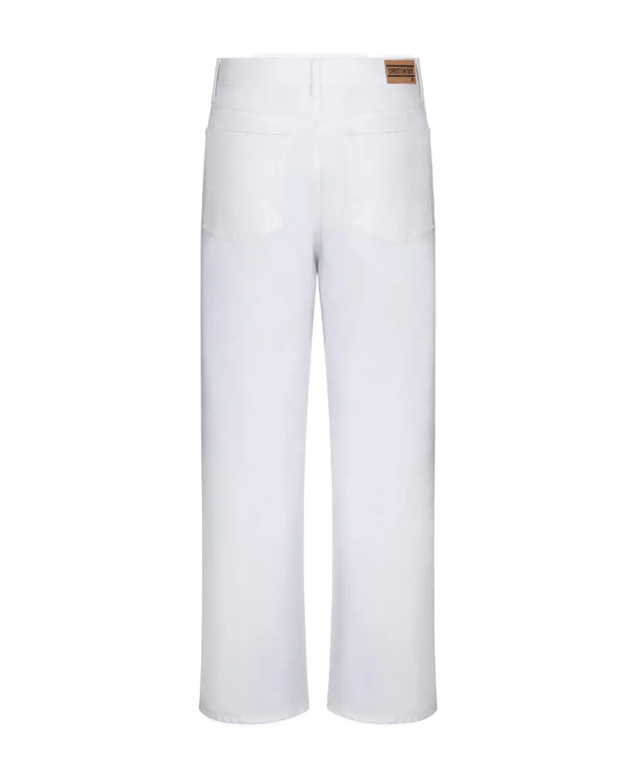 Christian Dior Button Detailed Straight Leg Trousers