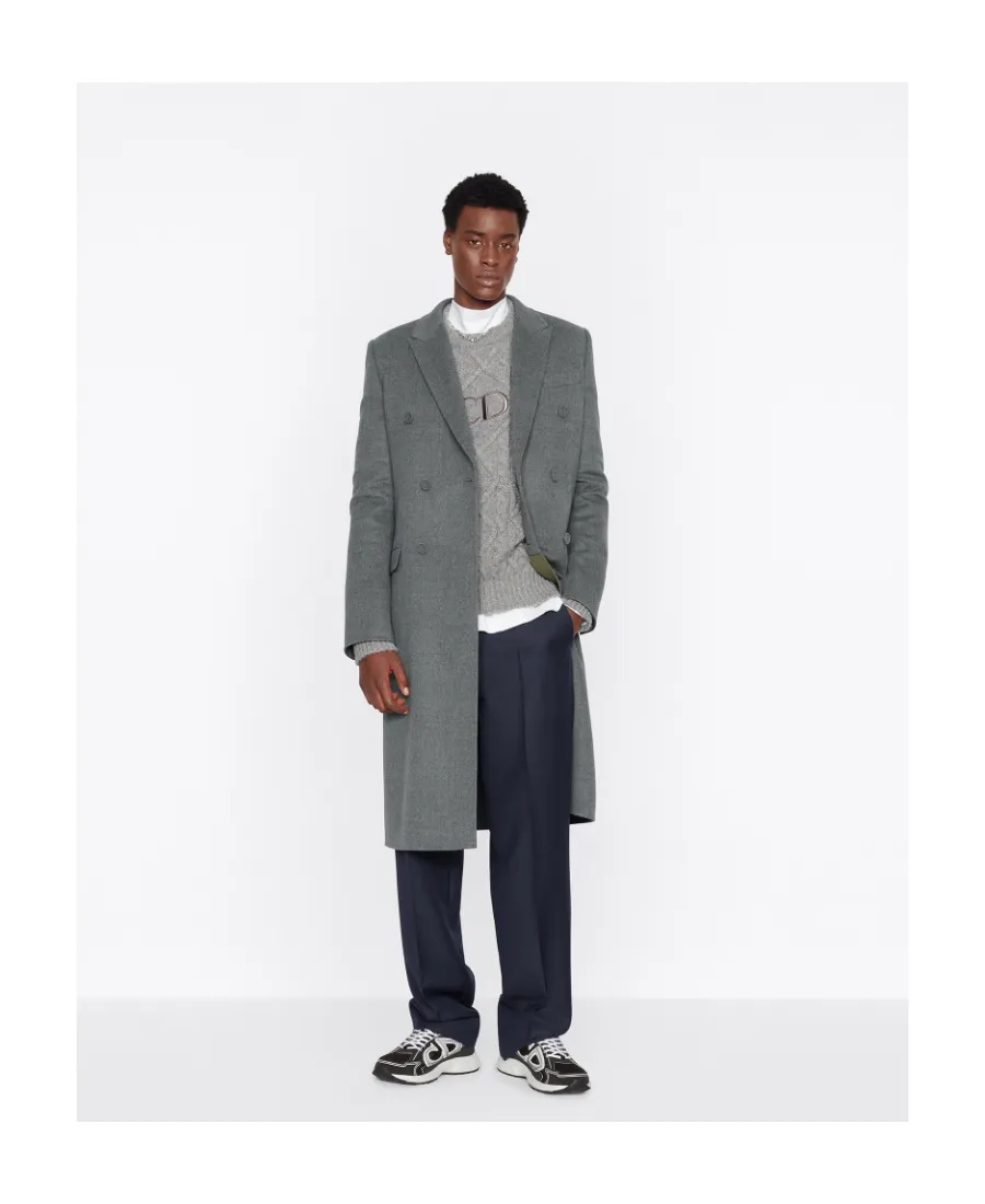 Wool Double-Breasted Coat