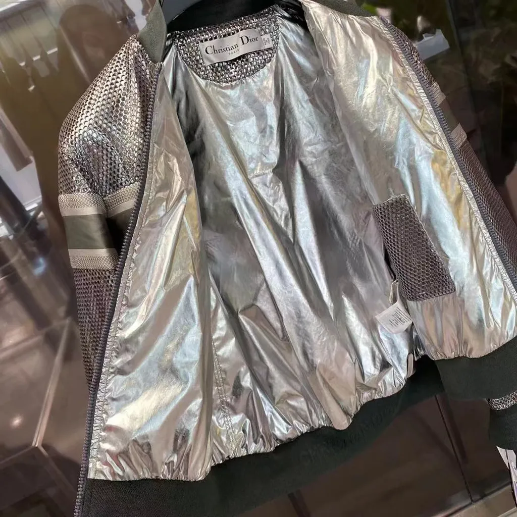 Grid Baseball Jacket
