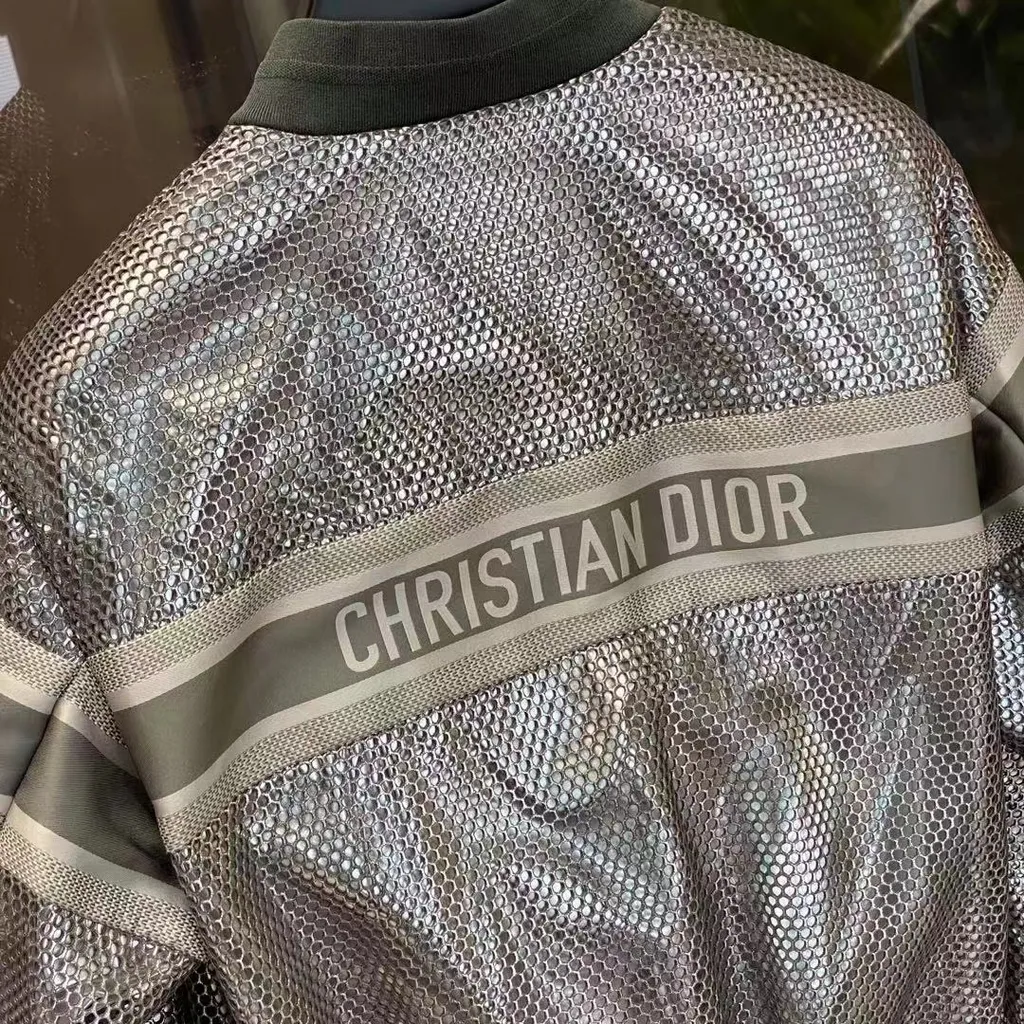 Grid Baseball Jacket