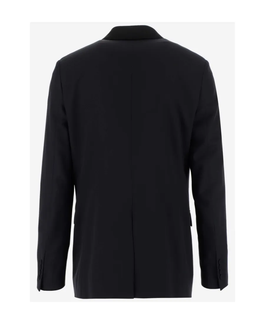 Navy Blue Logo Suit Jacket