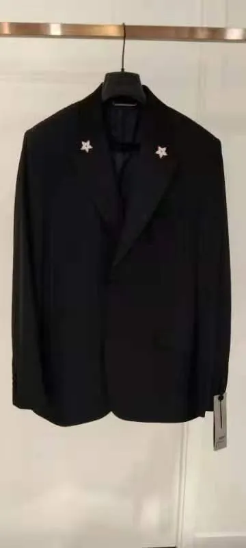 Navy Blue Logo Suit Jacket