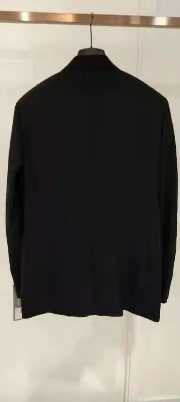 Navy Blue Logo Suit Jacket