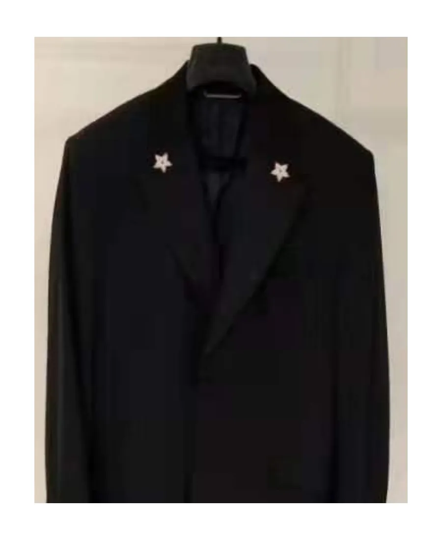 Navy Blue Logo Suit Jacket