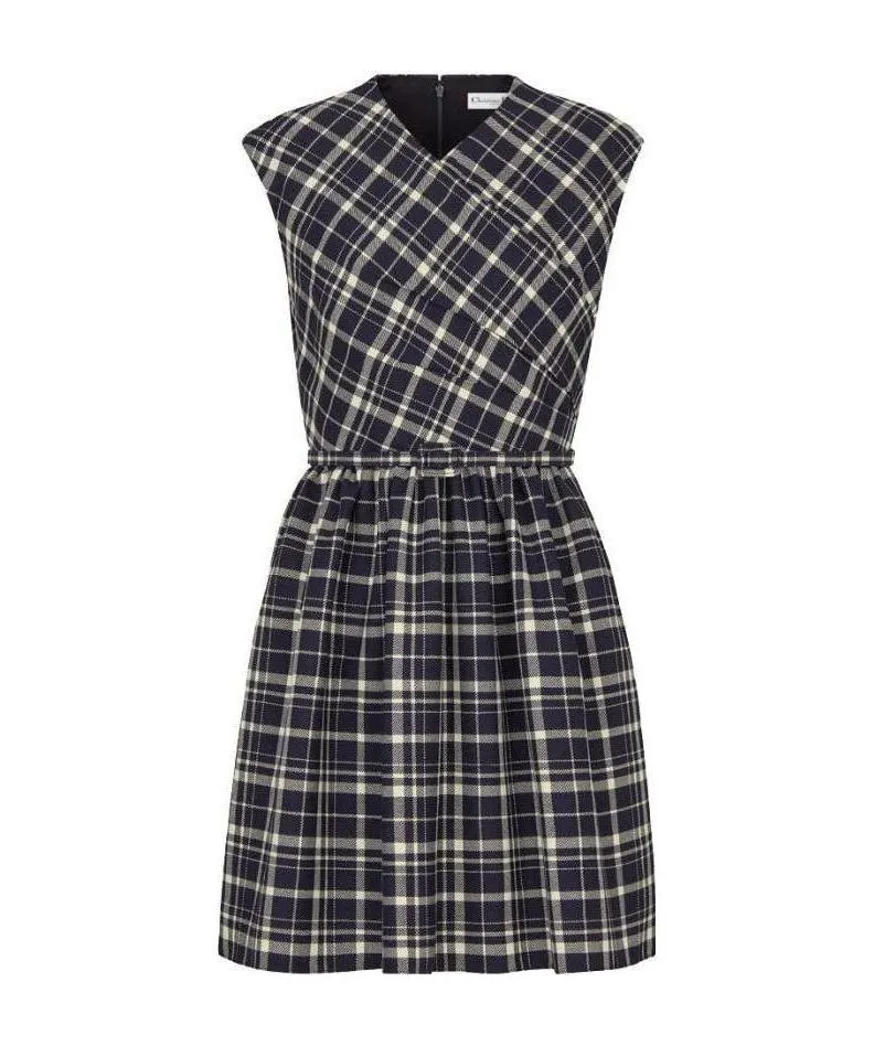 Checkered Sleeveless Dress