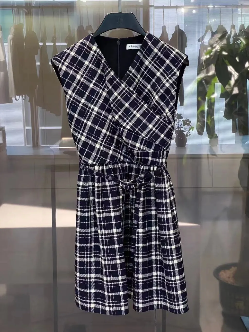 Checkered Sleeveless Dress