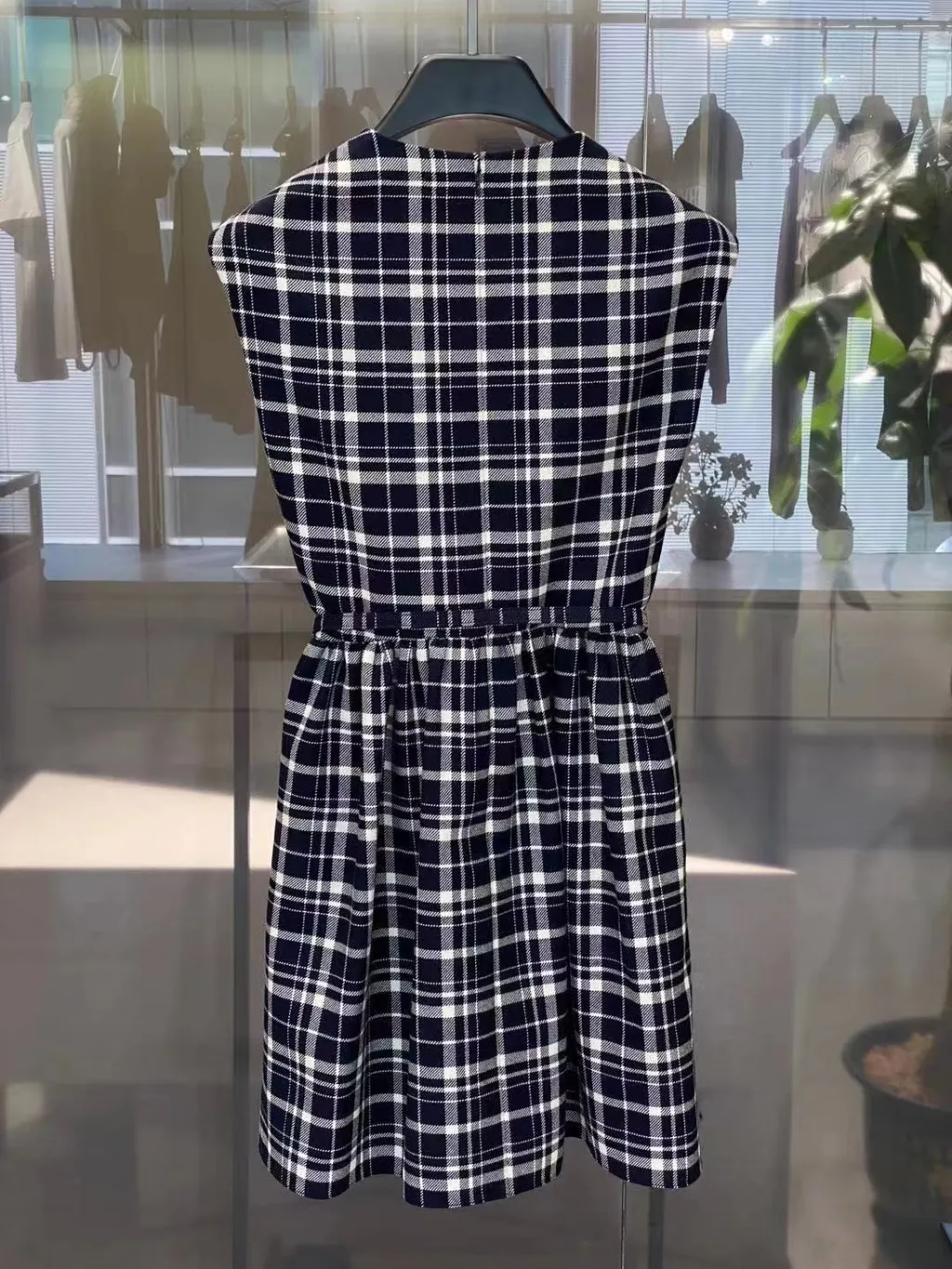 Checkered Sleeveless Dress