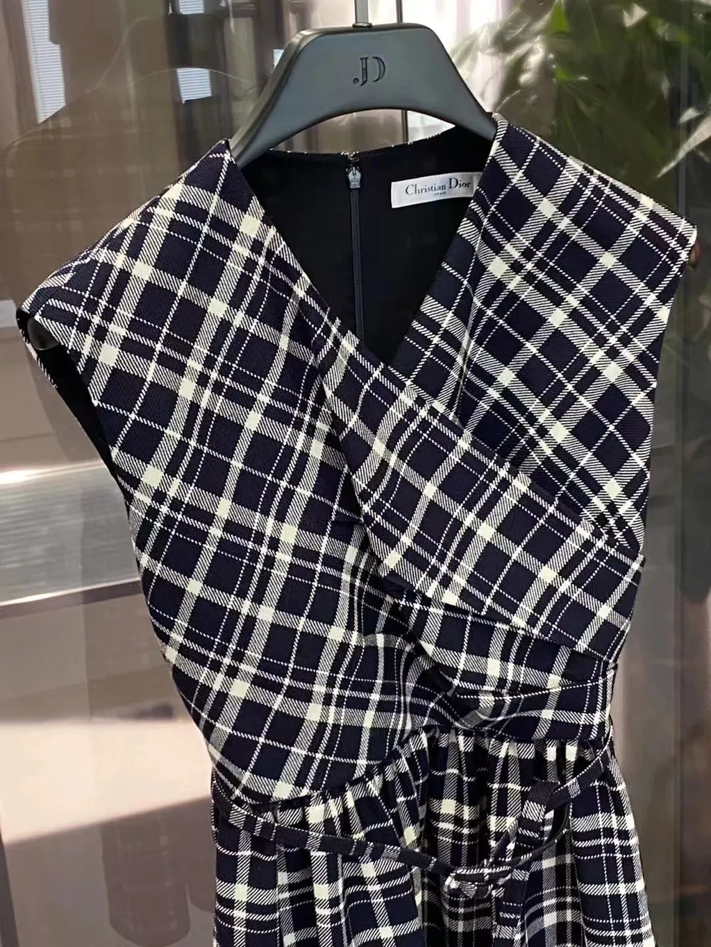 Checkered Sleeveless Dress