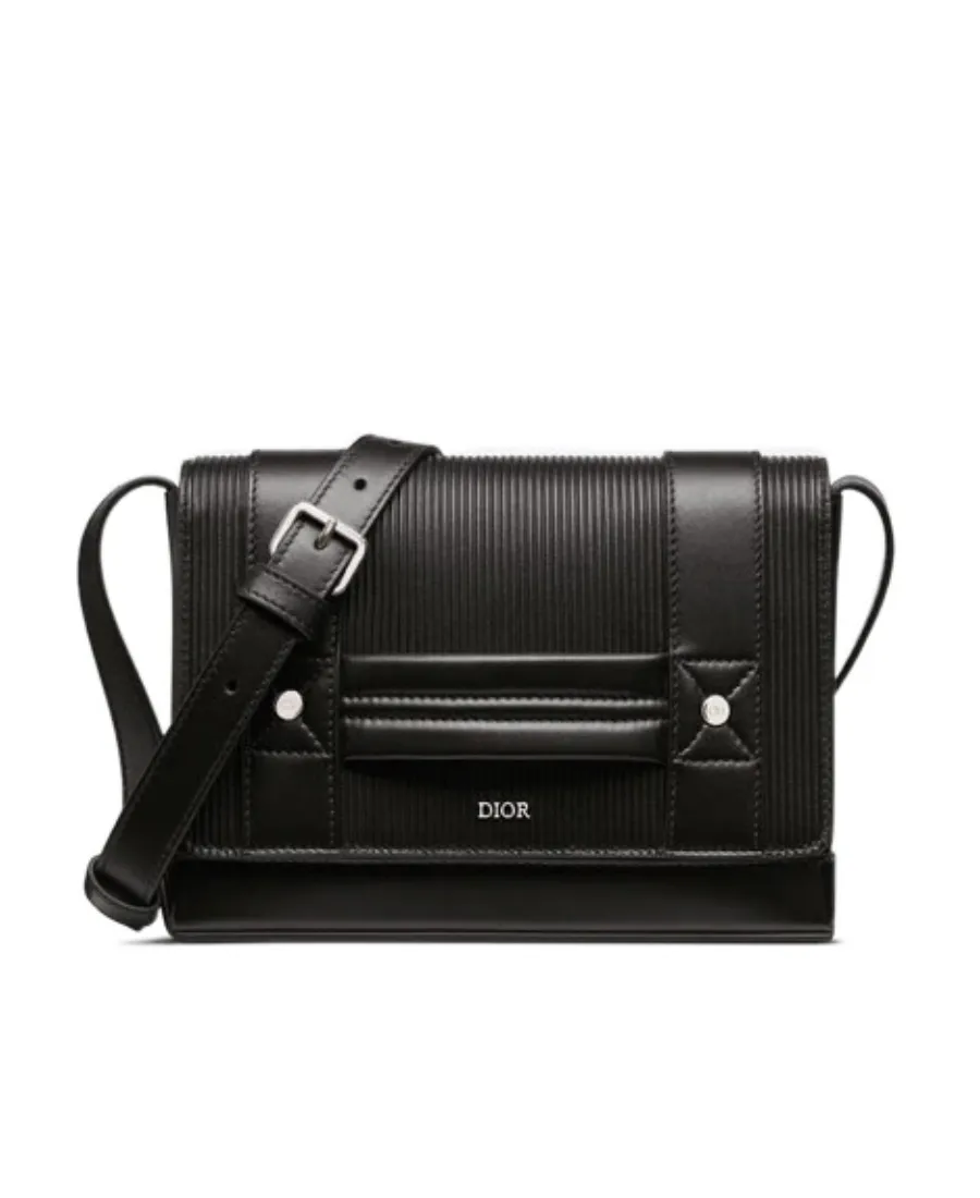Logo Embossed Shoulder Bag