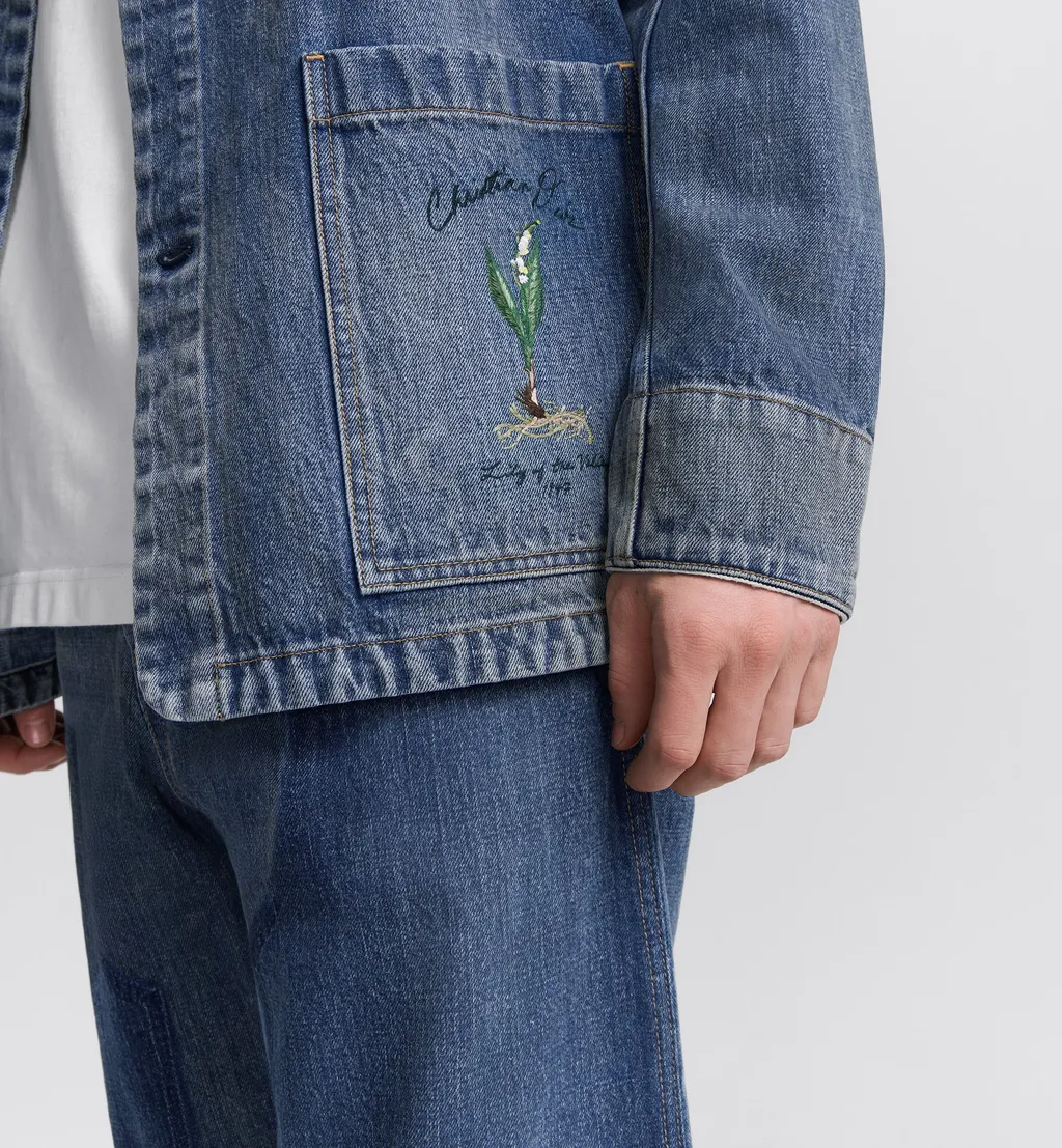 Collared Button-Up Denim Jacket