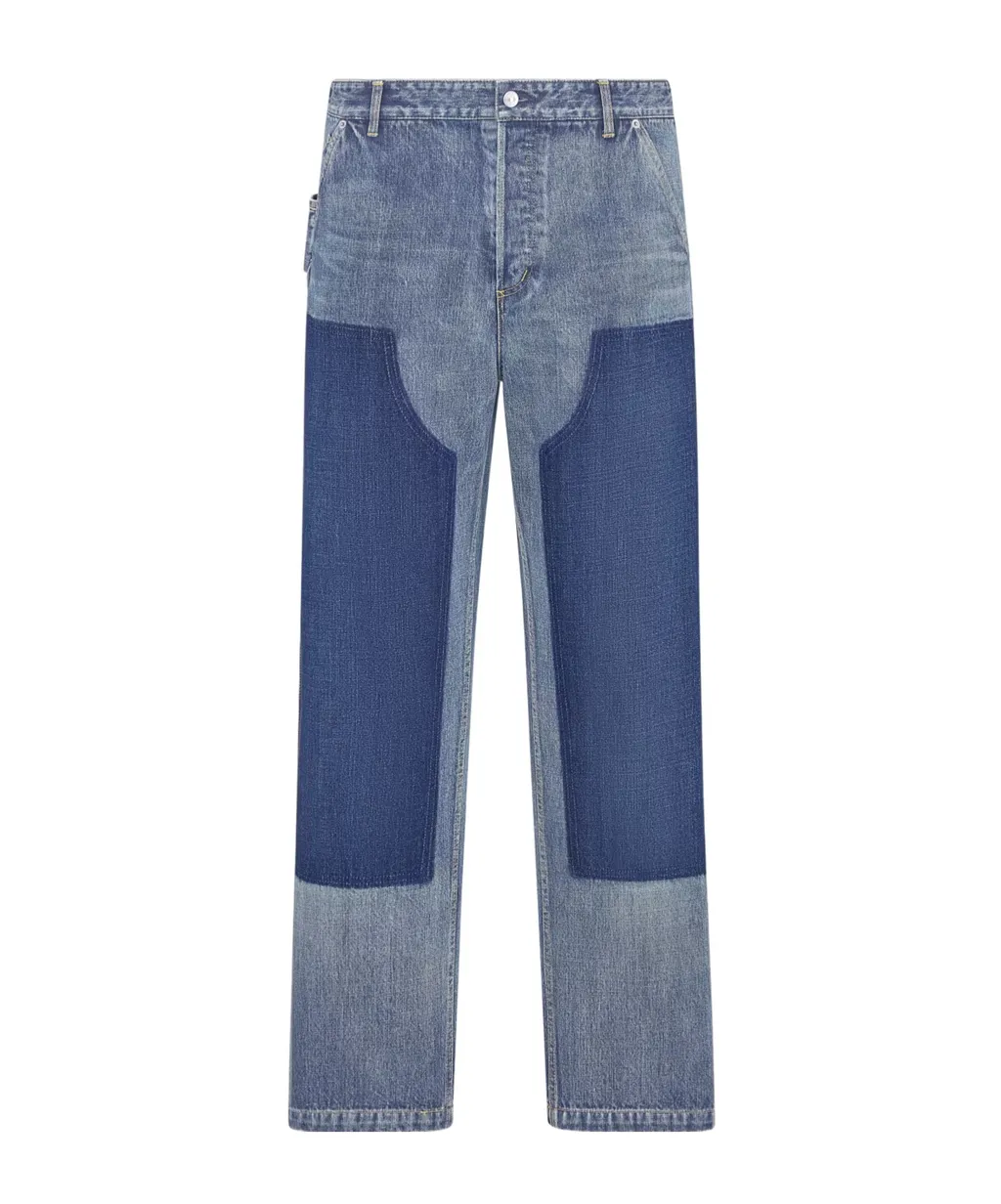 Panelled Straight-Leg Jeans