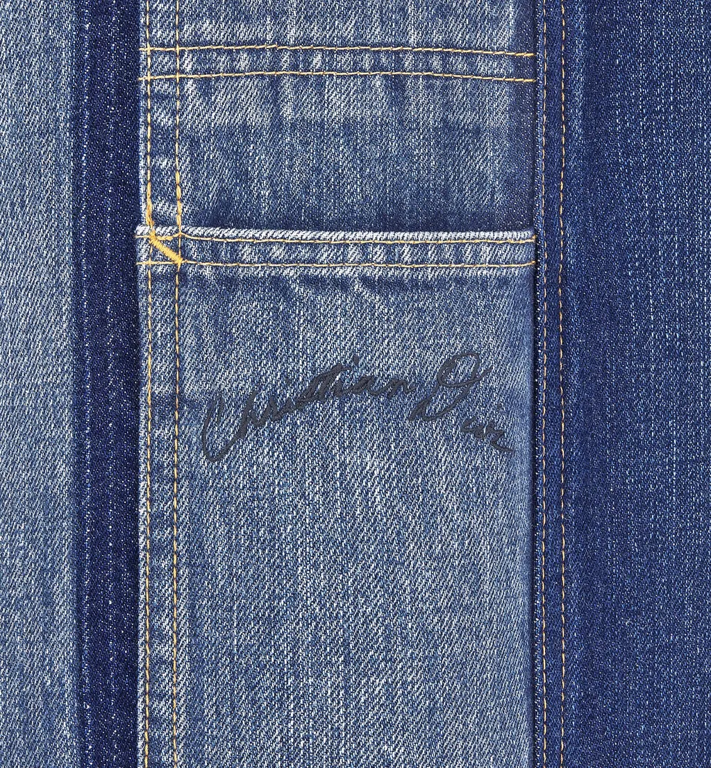Panelled Straight-Leg Jeans