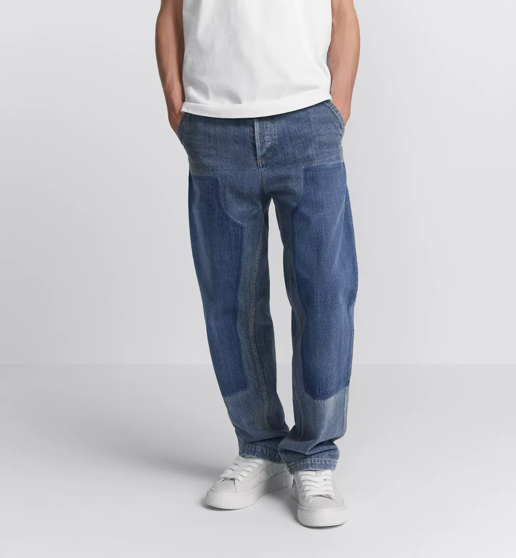 Panelled Straight-Leg Jeans