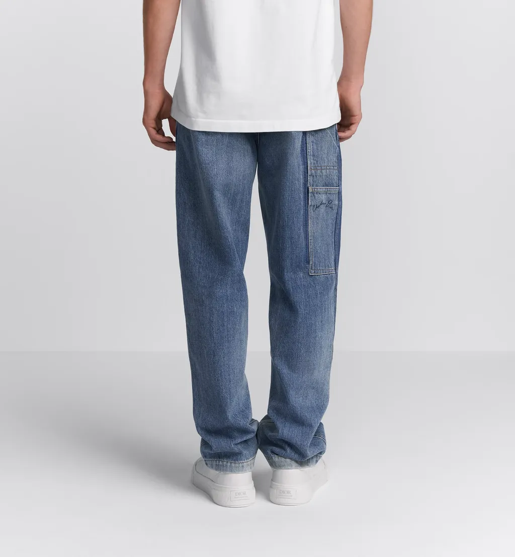 Panelled Straight-Leg Jeans