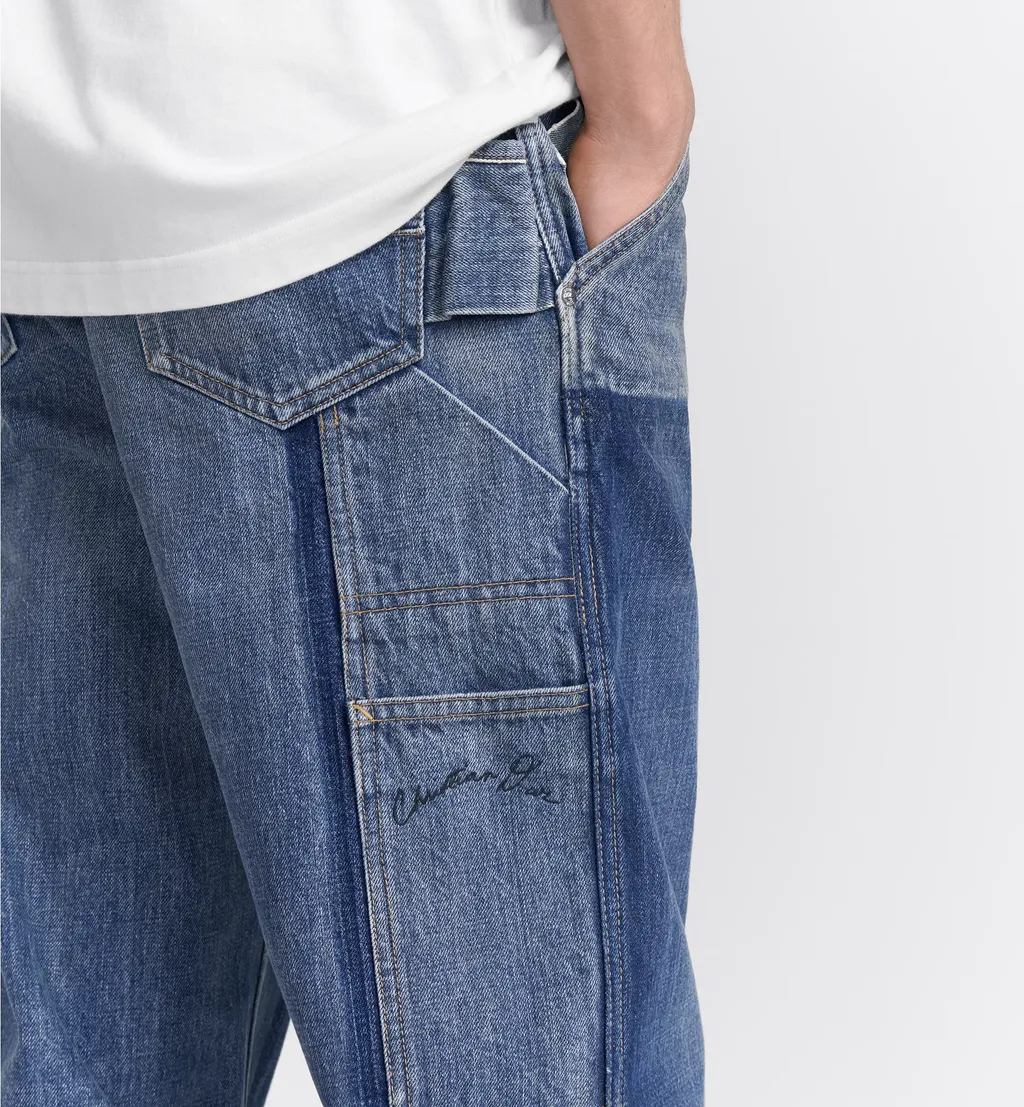 Panelled Straight-Leg Jeans