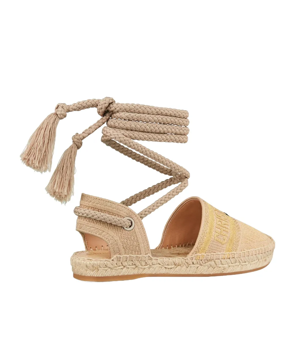 Lace Straw Shoes