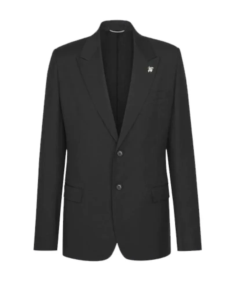 Jacket With Bee Brooch