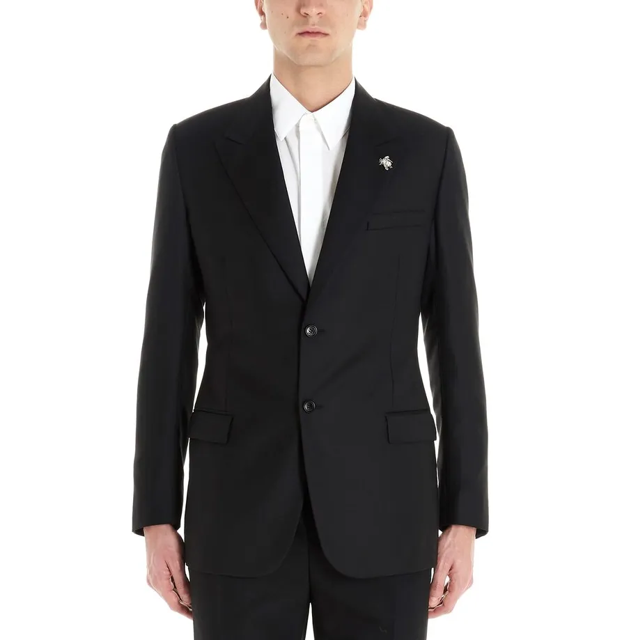 Jacket With Bee Brooch