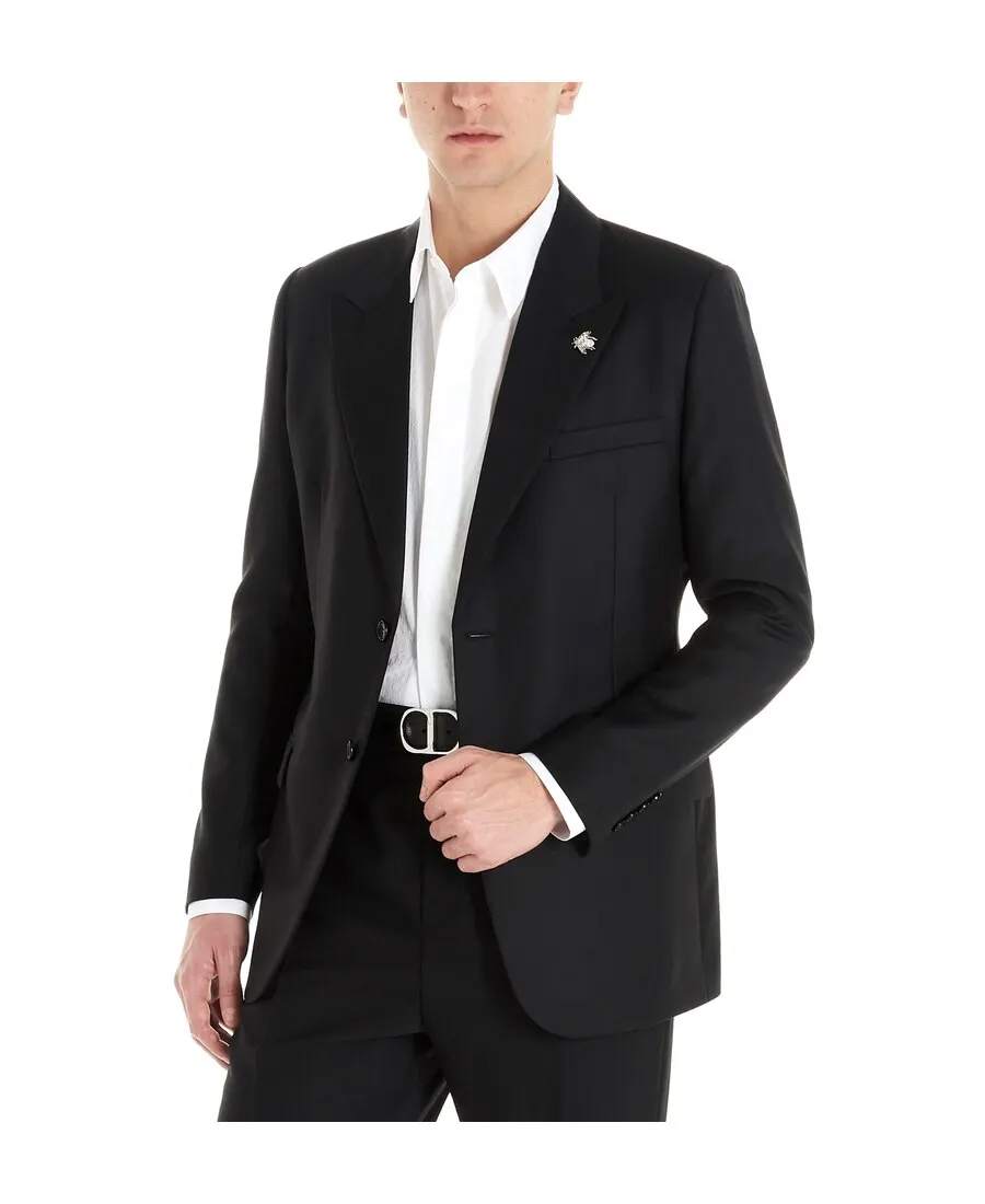 Jacket With Bee Brooch