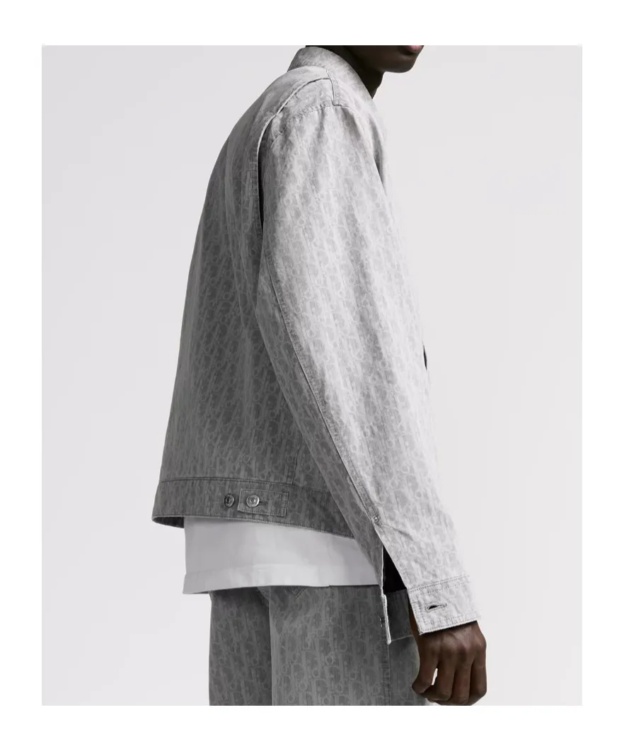 Oblique Zipped Blouson Jacket