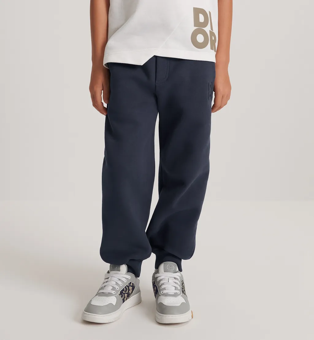 Baby Dior Logo Detailed Straight Leg Trousers