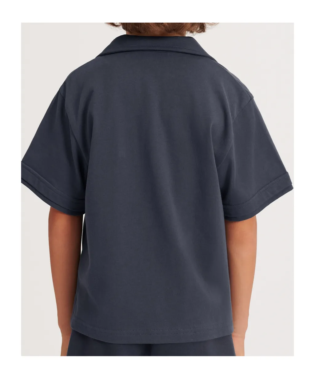Baby Dior Logo Detailed Short-Sleeved Polo Shirt