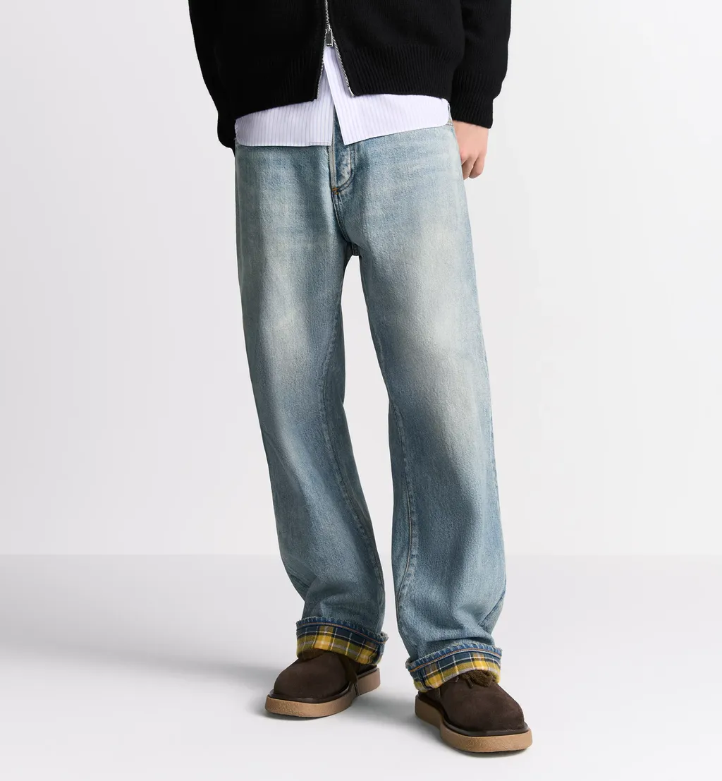 Logo Patch Straight-Leg Jeans