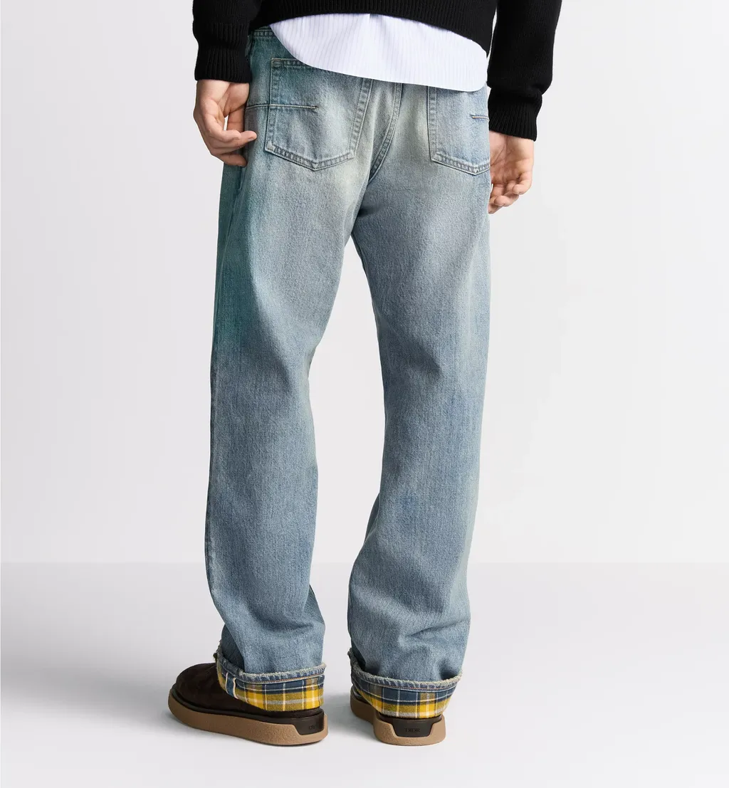 Logo Patch Straight-Leg Jeans