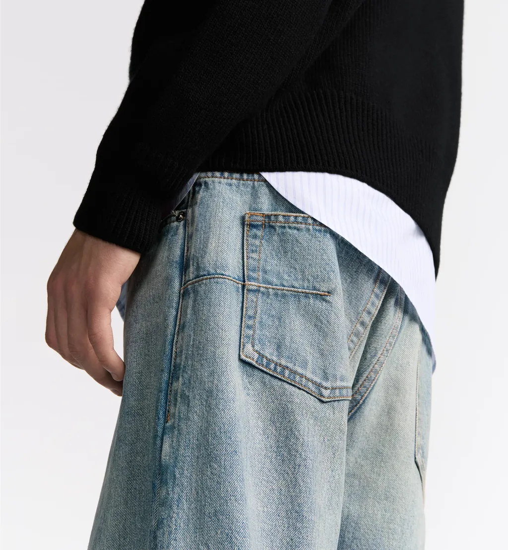 Logo Patch Straight-Leg Jeans
