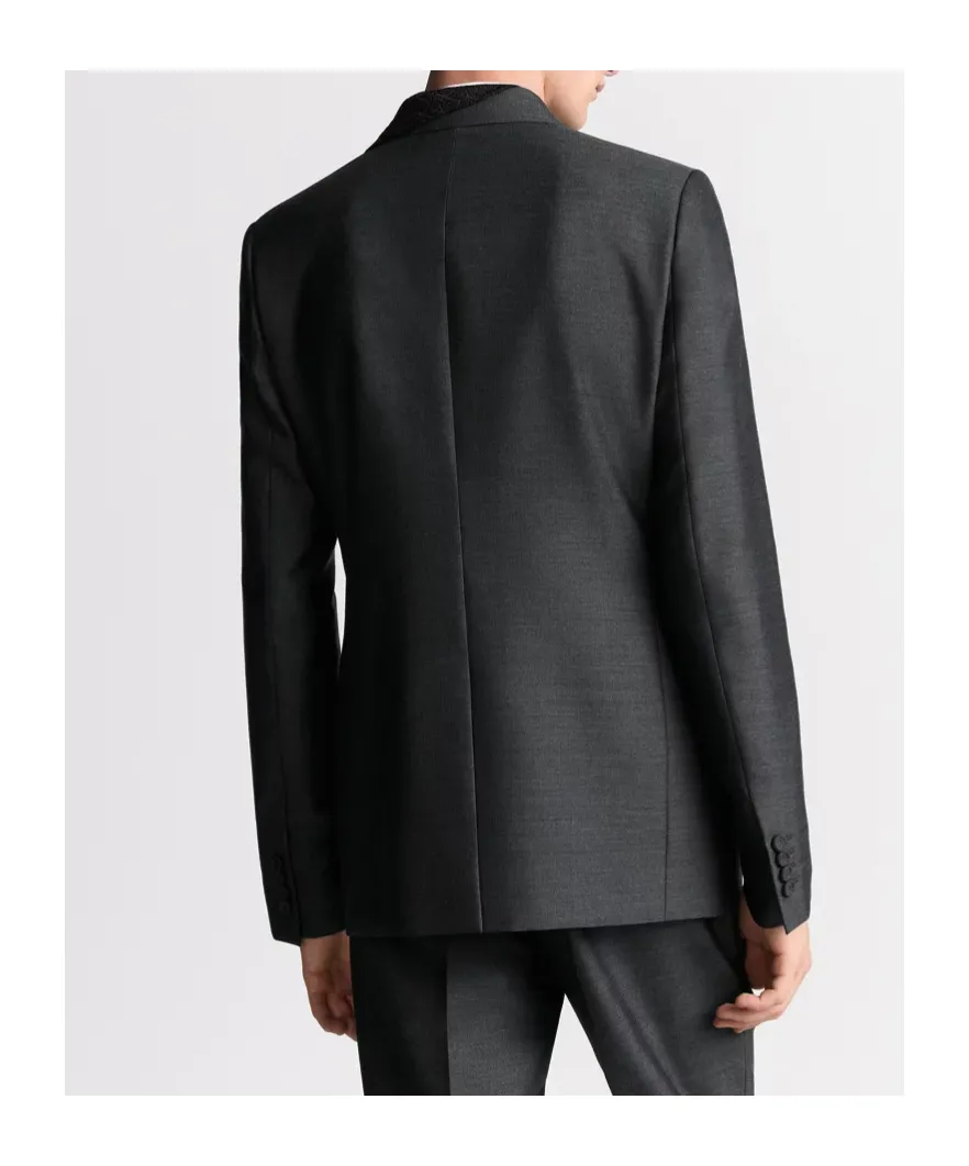 Jacket With Asymmetric Shawl Collar