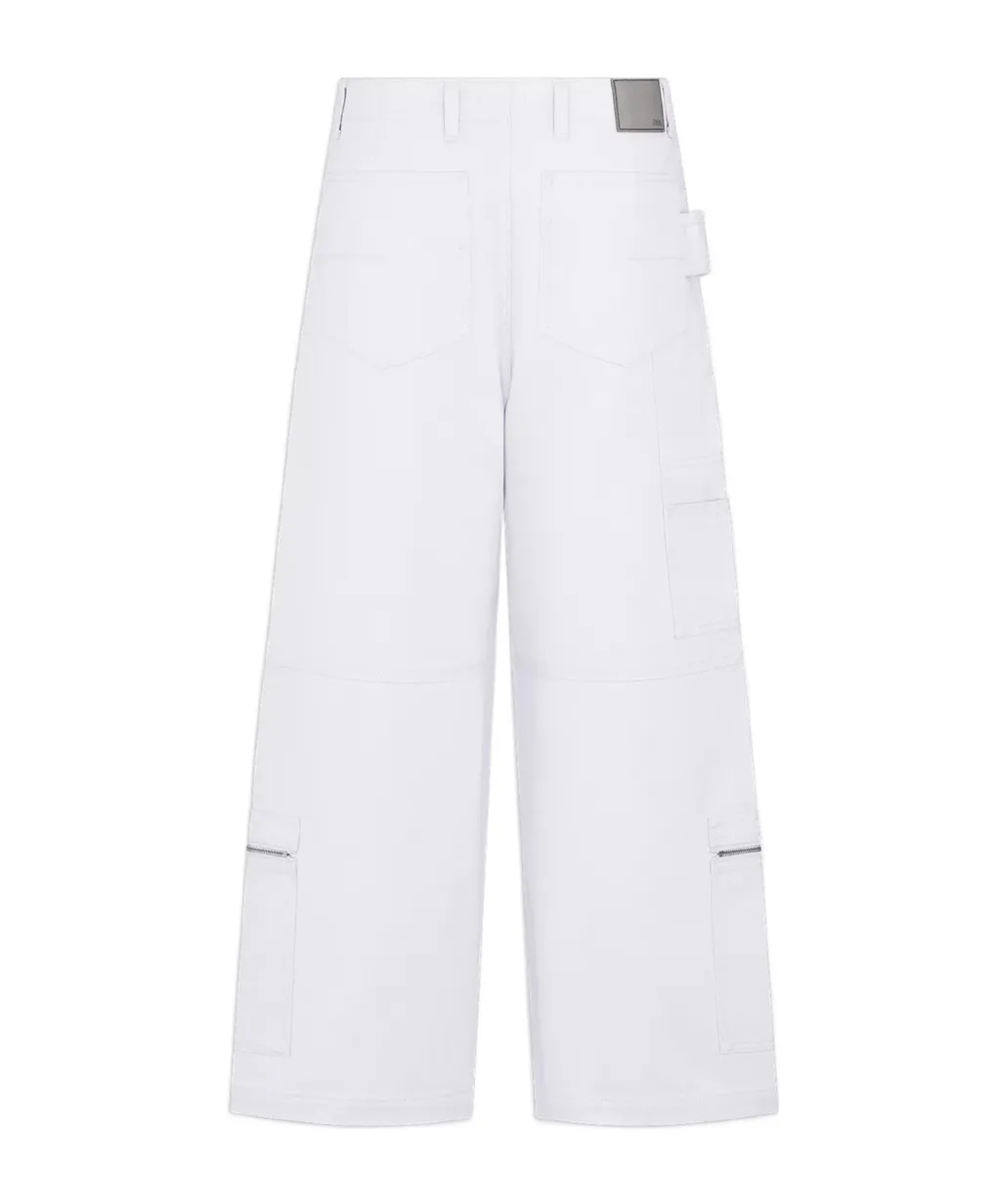 Dior Homme Logo Patch Wide Leg Trousers