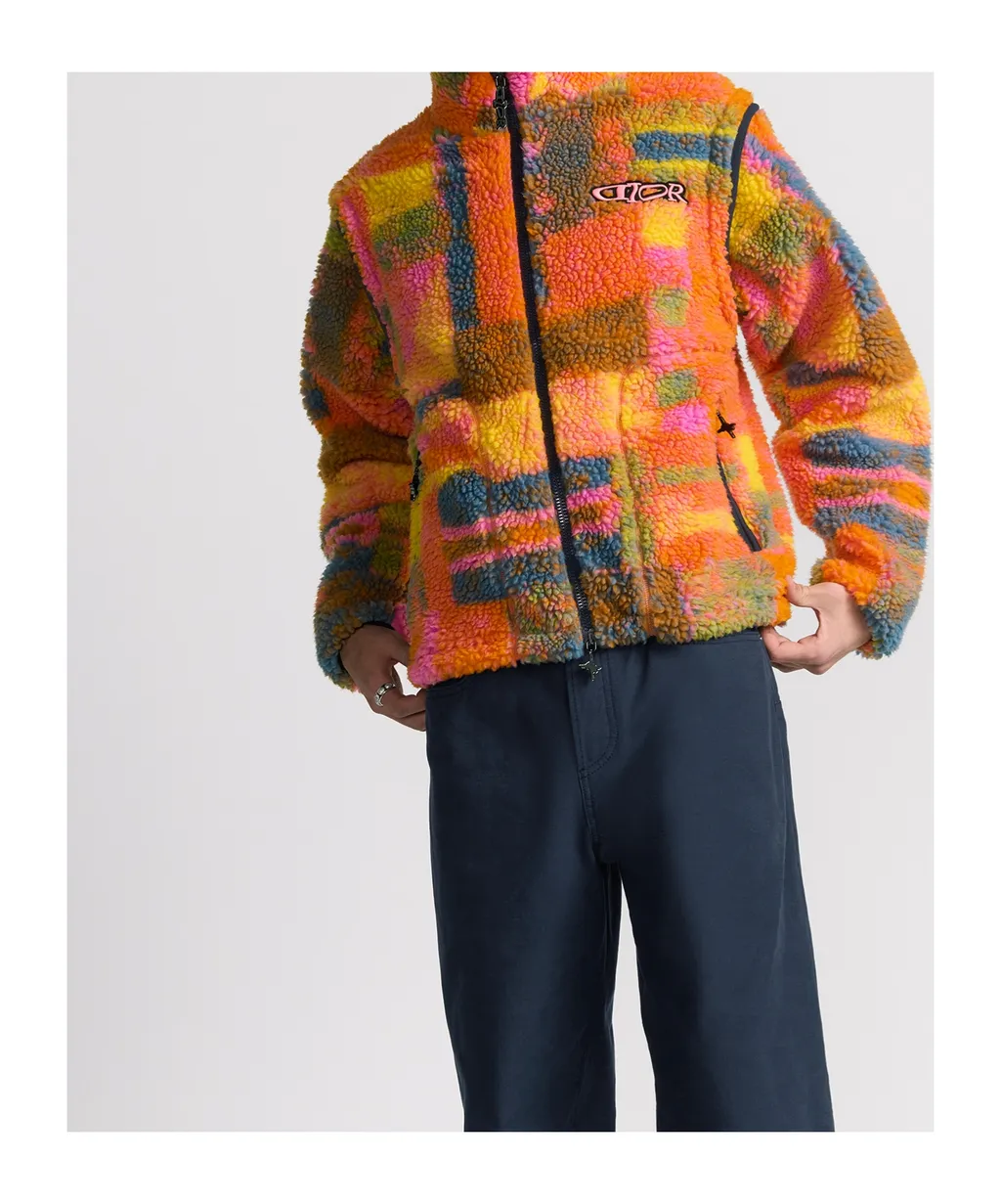 Dior And Lewis Hamilton Zipped Jacket With Removable Sleeves