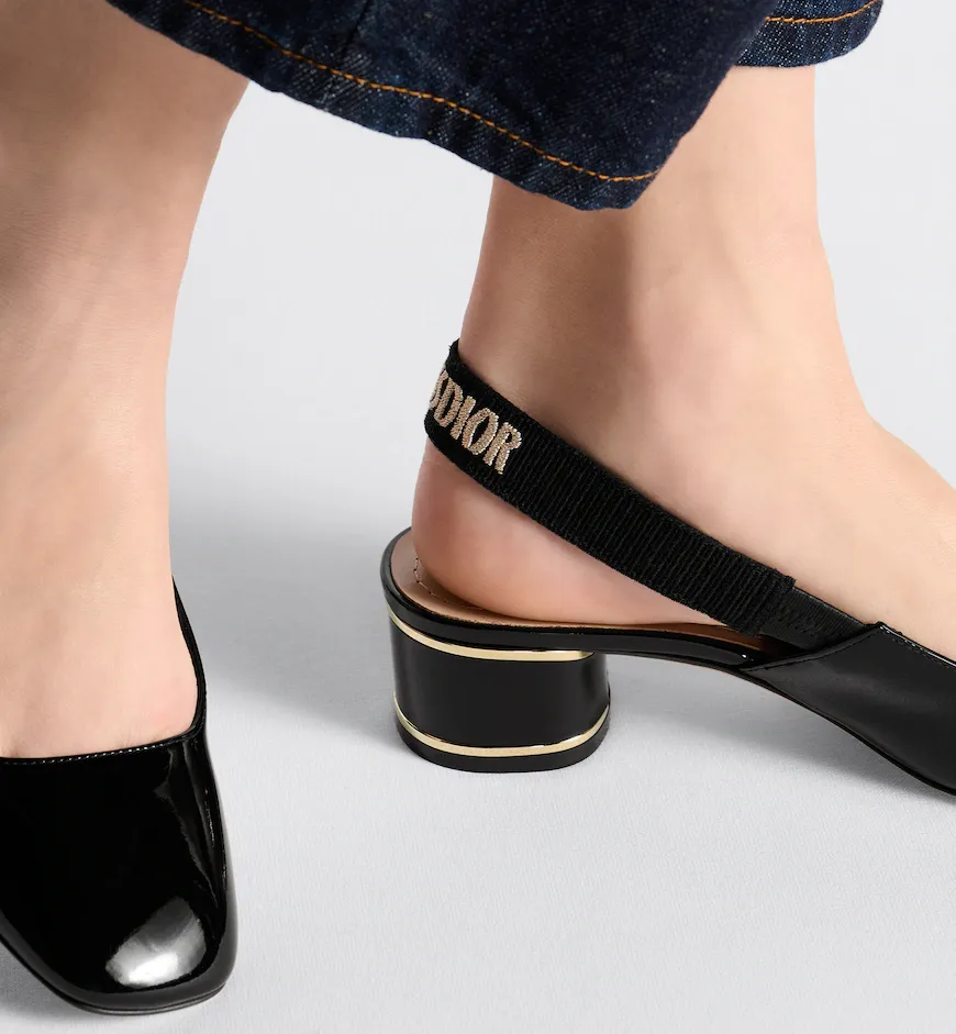 Bow Detailed Slingback Pumps