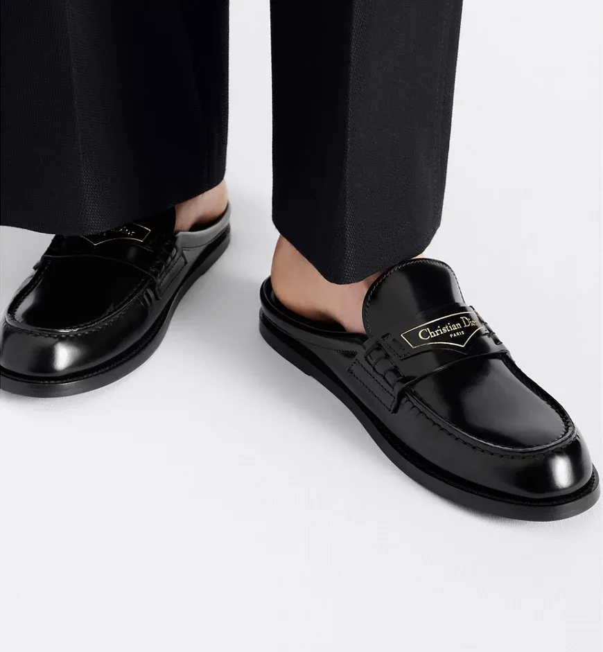 Boy Logo Detailed Slip-On Mules