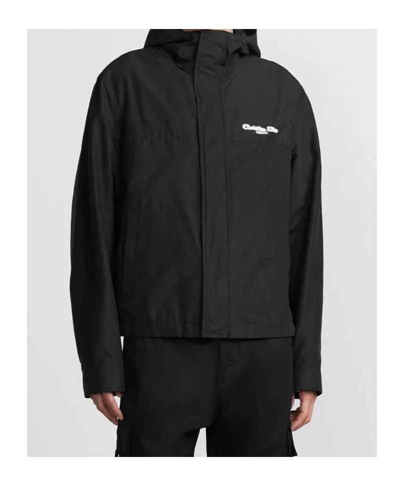 Logo Printed Long-Sleeved Jacket