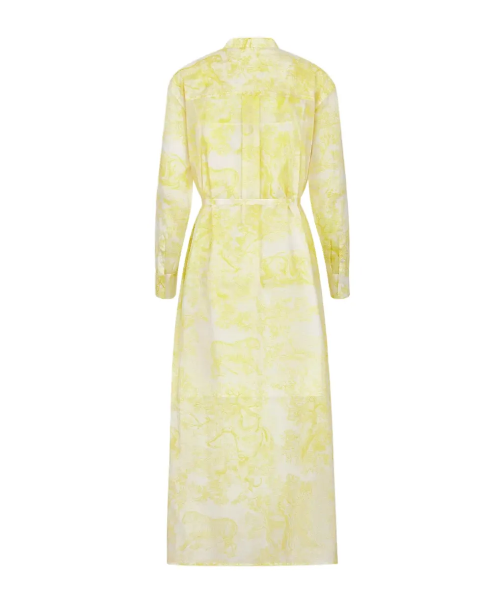 Toile De Jouy Long-Sleeved Dress