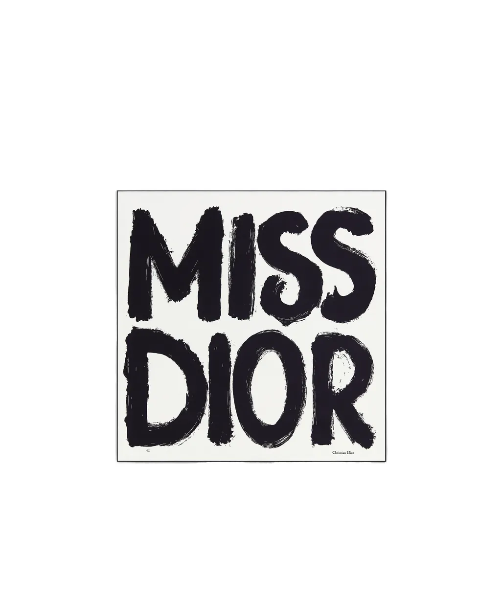 Miss Dior Graffiti 90 Square Scarf