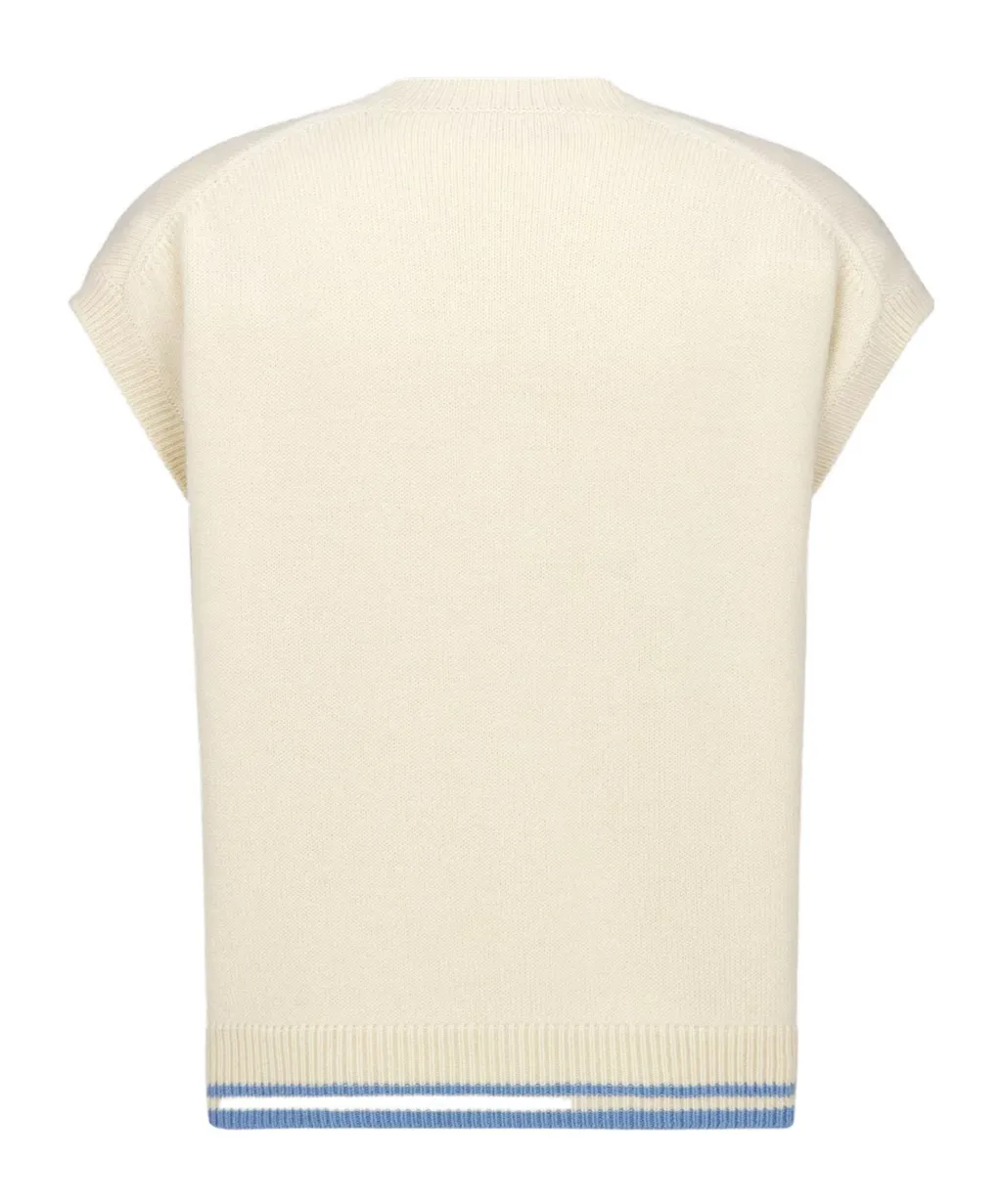 Logo Embroidered V-Neck Vest