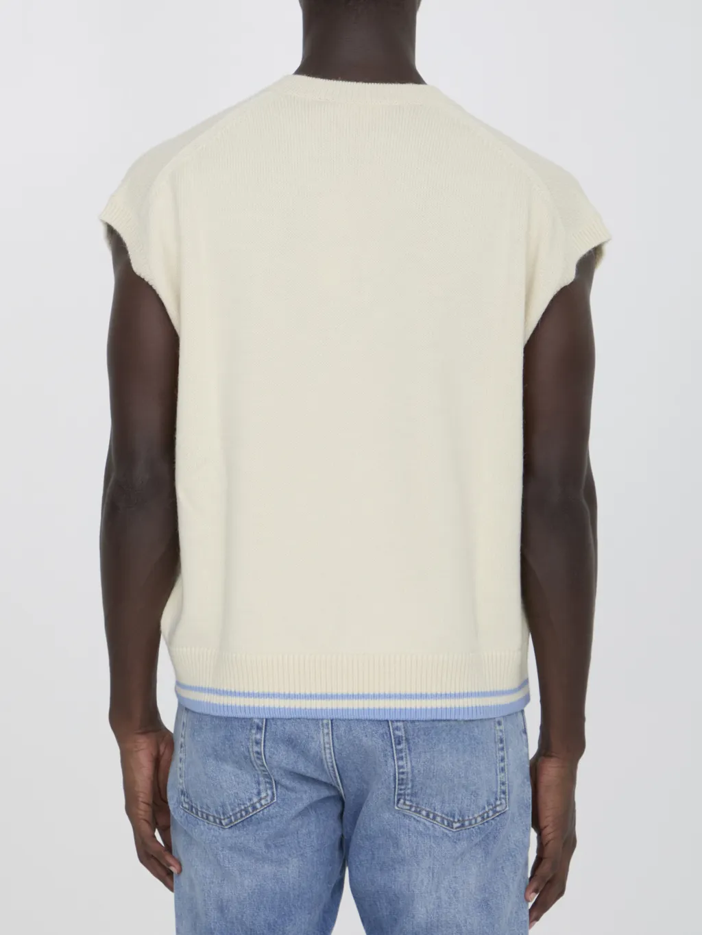 Logo Embroidered V-Neck Vest