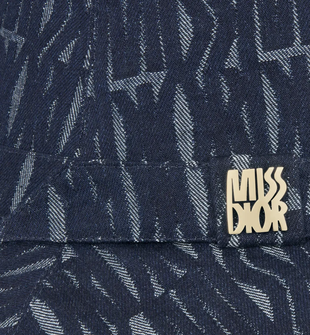 Teddy-D Miss Dior Allover Small Brim Bucket Hat