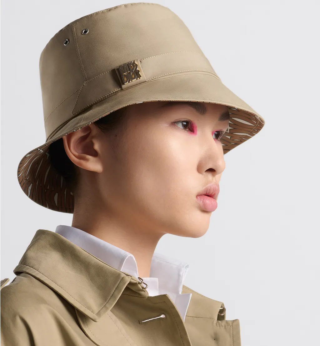 Teddy-D Miss Dior Allover Small Brim Bucket Hat