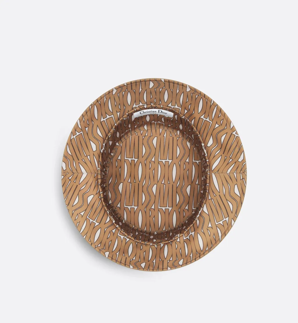 Teddy-D Miss Dior Allover Small Brim Bucket Hat