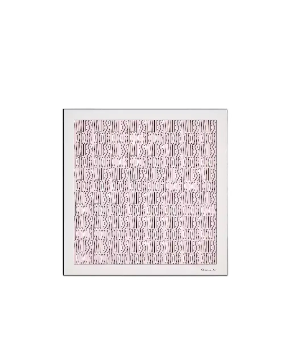 Miss Dior Allover 90 Square Scarf