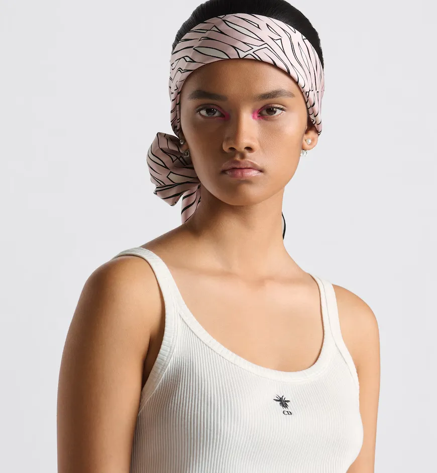Miss Dior Allover 90 Square Scarf