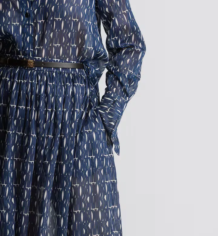 Pleated Mid-Length Skirt