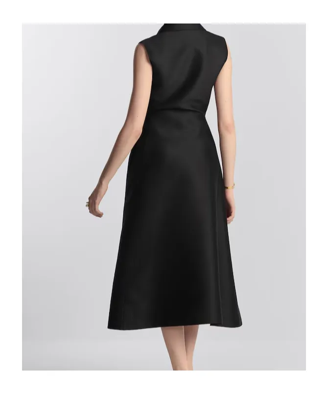 Belted Mid-Length Dress
