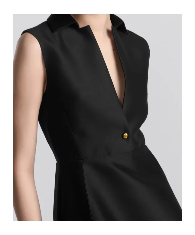 Belted Mid-Length Dress