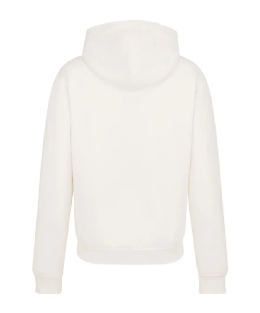 Zip Detailed Long-Sleeved Hoodie