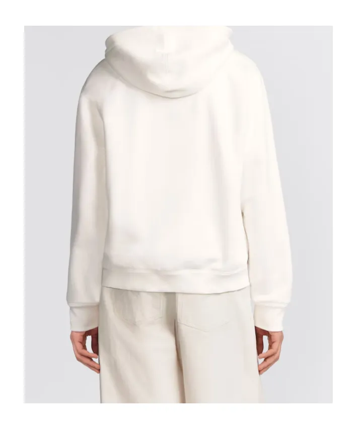 Zip Detailed Long-Sleeved Hoodie